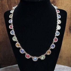 Charter Club Gold-Tone Multicolor Stone Necklace